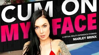 Marley Brinx fucking in the with her tattoos vr porn - Naughty America - 17675