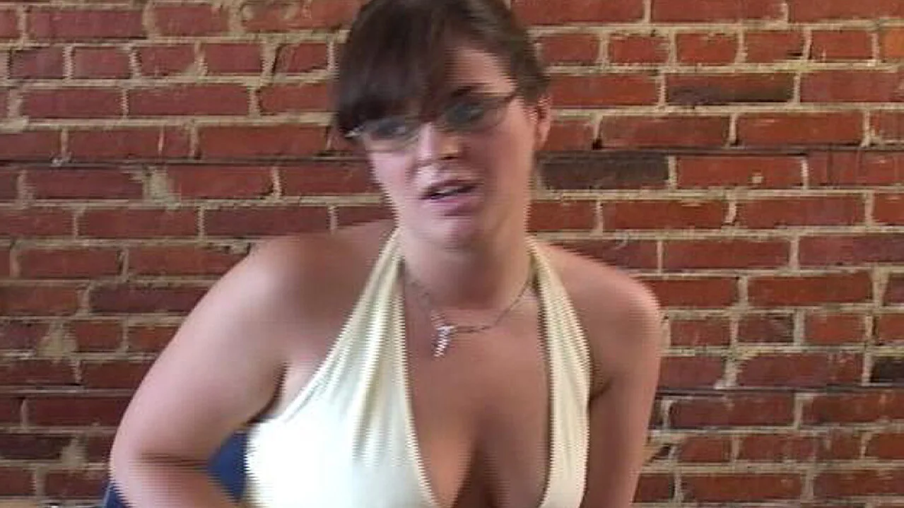 Co-ed Isabel fucking in the desk with her natural tits - Naughty America - 377