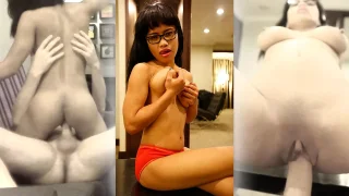 Cowgirl Fucking Asian Maid Cleans & Drains My Cock - Asian Sex Diary - 40373