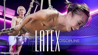 Latex Discipline: Helena Locke Punishes A Distracted Christy Love - Whipped Ass - 13985