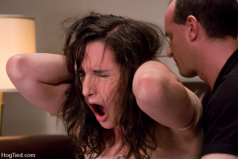 Casting Couch 6 - Natasha Dee gets wet from the smell of rope! - Hogtied - 1514