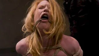 Madison... Hot fucking redhead with a desire for painful bondage - Hogtied - 1594