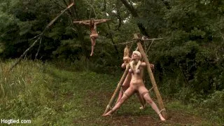 'The Dig': The conclusion. A BDSM Abduction Horror Feature filmOut door bondage at its best! - Hogtied - 5767