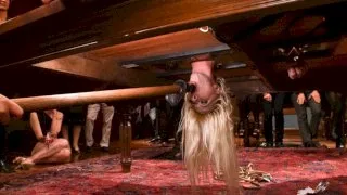 Busty Blonde Bombshell Bent Doggy Style and Fucked - Public Disgrace - 7747