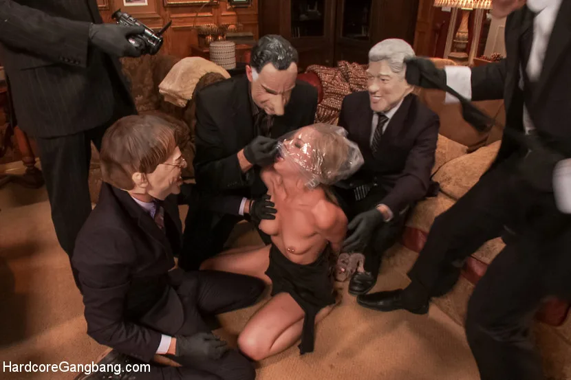 Cutie Lives out her Fantasy of Being Dp'ed by her Dad's Security Men - Hardcore Gangbang - 8341