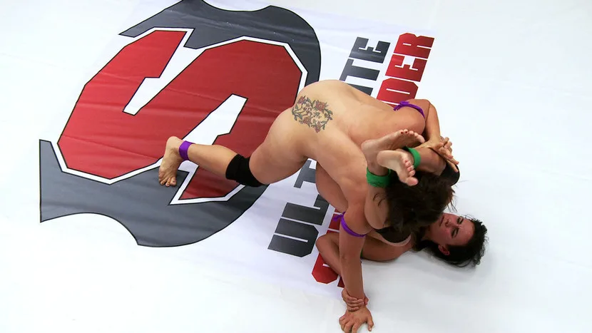 Two Strong Welter Weight Babes Battle for the chance to fuck the champ - Ultimate Surrender - 9193