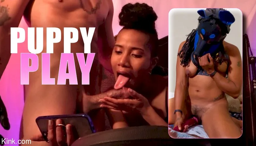 Puppy Play: King Noire & Jet Setting Jasmine Spy On Halo - Kinky Bites - 14736