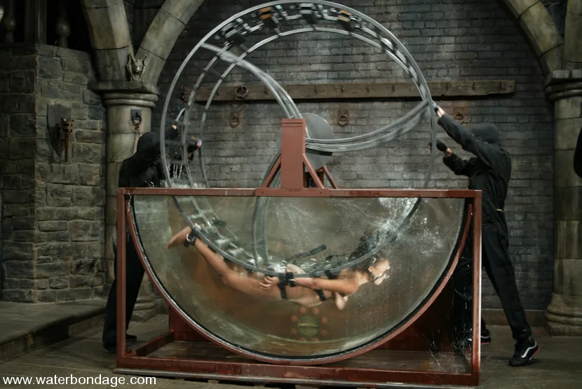 Sinnamon Love and Sgt. Major - Water Bondage - 16158