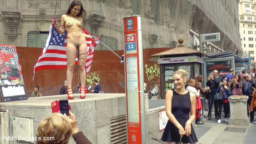 Slutty American Tourist Publicly Disgraces Herself!!! - Public Disgrace - 24784