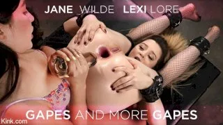 Gapes and More Gapes: Jane Wilde and Lexi Lore - Everything Butt - 33078