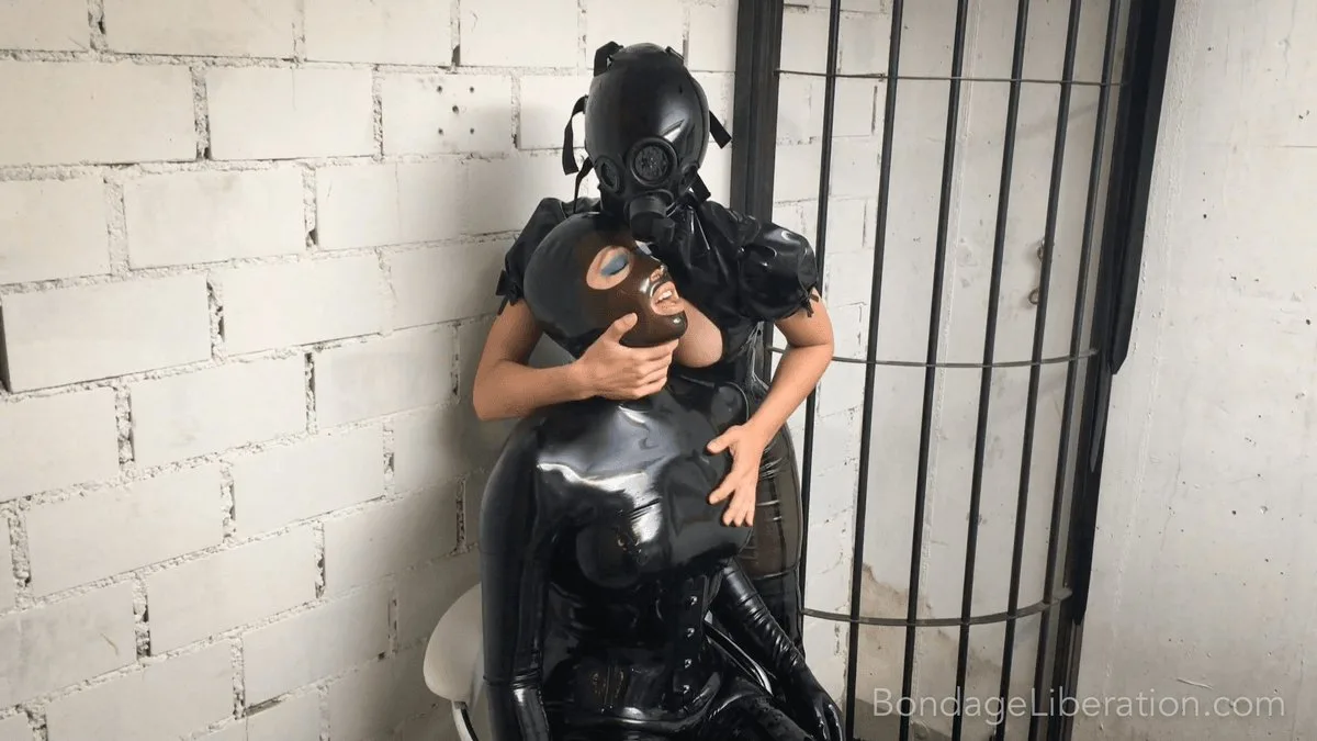 Locked in a Cage and Inflated - Bondage Liberation - 34623