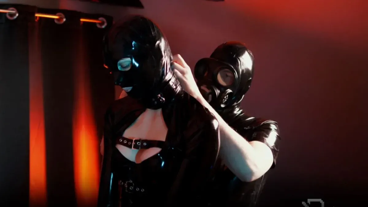 Bound and gagged spanking session - Rubber Pervs - 35475