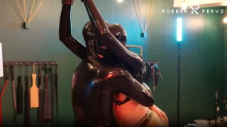 Single Tail lesson for the naughty Rubberwhore - Rubber Pervs - 35635
