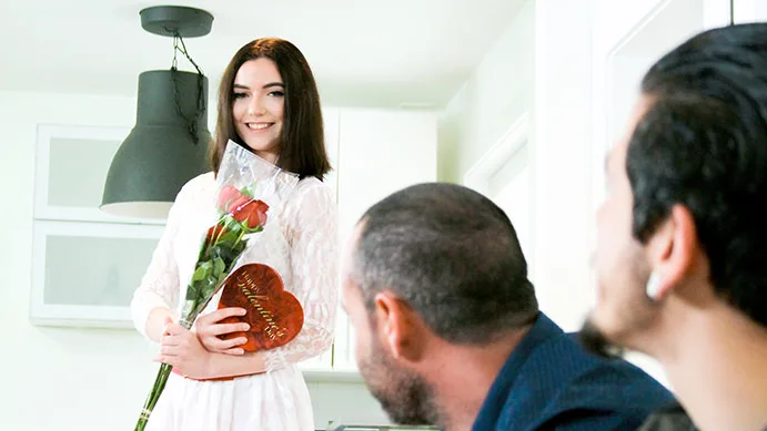 Stepbrothers Valentines Day Surprise - Family Strokes - 13243