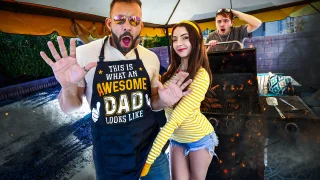 “I’ll Drain Your Cock Before the BBQ” Serena Gets Marinated In Daddy’s White Sauce - Family Strokes - 30529