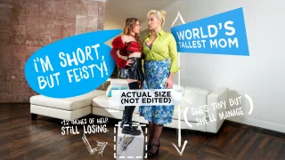 Polar Opposites: Pocket-Sized Myra vs Tall Squirting Champ - Family Strokes - 31144