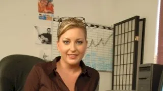 Avy Scott fucking in the office with her natural tits - Naughty Office - 31550