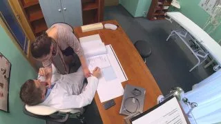 Horny saleswoman strikes a deal with the dirty doctor - Fake Hospital - 34301