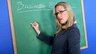 Blonde Jessie Cash fucking in the classroom with her big ass - My First Sex Teacher - 35500