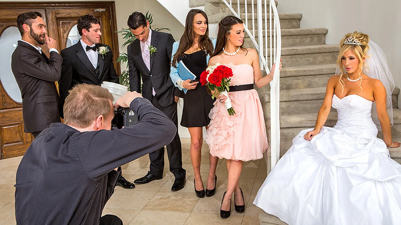 Euro Tiffany Doll fucking in the bed with her medium ass - Naughty Weddings - 36820