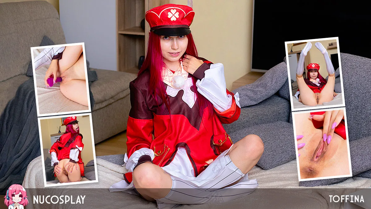 Toffina Fucks Her Tiny Little Twat With A Purple Dildo - NuCosplay - 399221