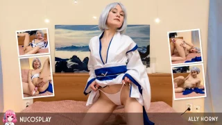 Kimono Babe Ally Horny Masturbates Like A Japanese Housewife - NuCosplay - 399345