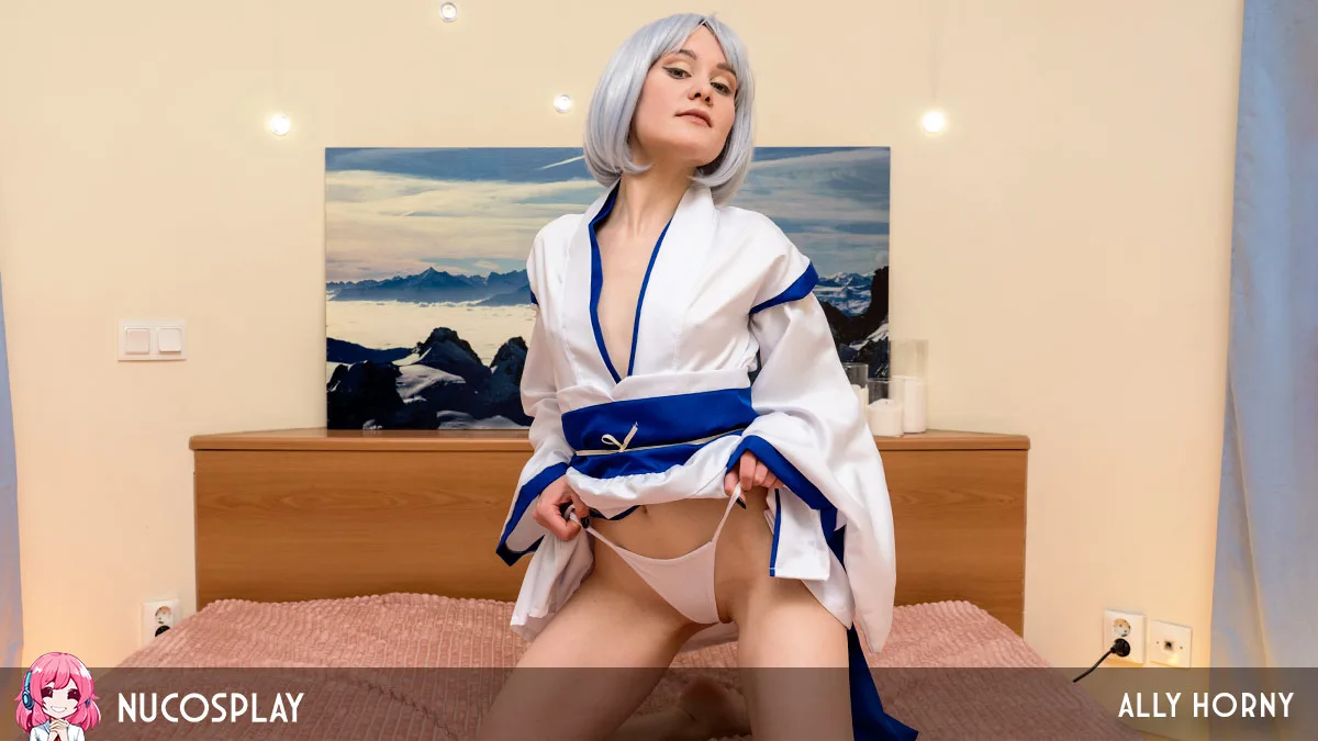Petite Kimono Lady Ally Horny Knows How To Use A Fat Cock - NuCosplay - 399355