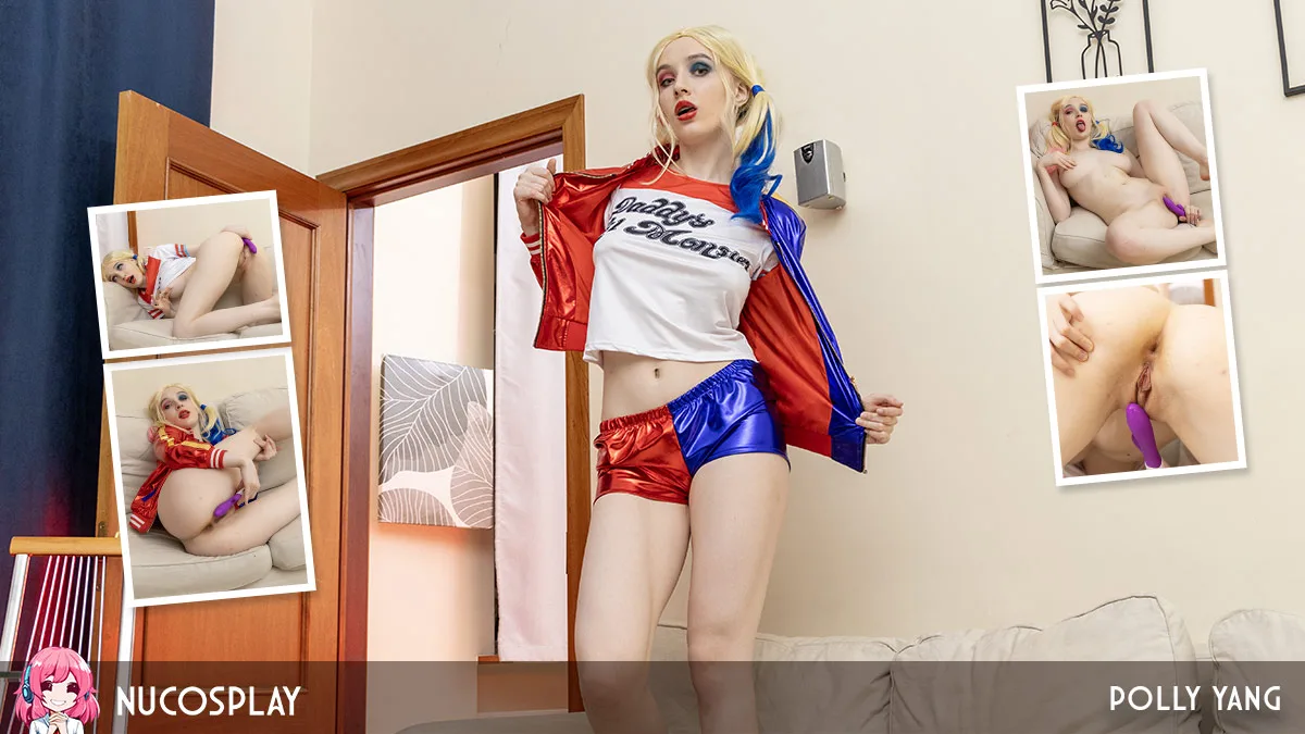 Solo Orgasms For Polly Yang As Harley Quinn - NuCosplay - 399424
