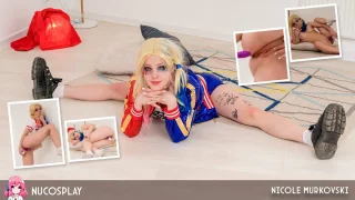 Tight And Flexible Babe Nicole Murkovski Masturbates In Harley Quinn Cosplay - NuCosplay - 400458