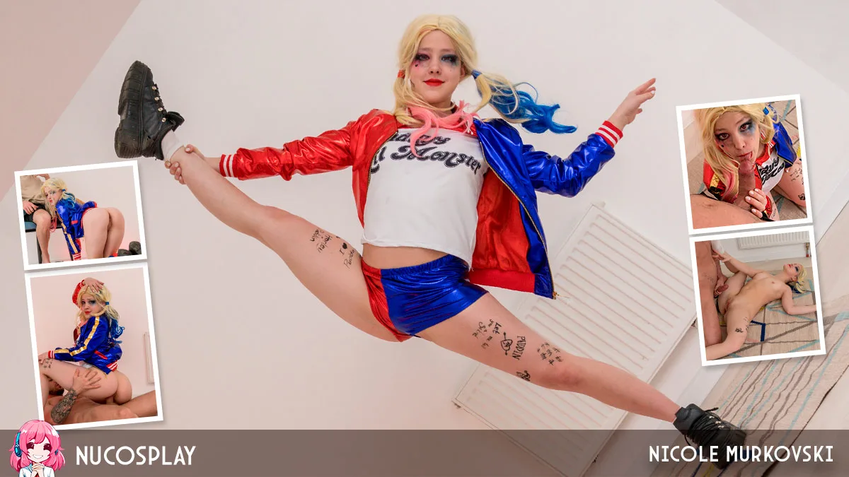Tiny Harley Quinn Pornstar Nicole Murkovski Gets Ravished By A Massive Sick - NuCosplay - 400571