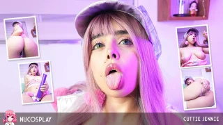 Busty Hottie Cuttie Jennie Puts Something In Her Booty - NuCosplay - 402035