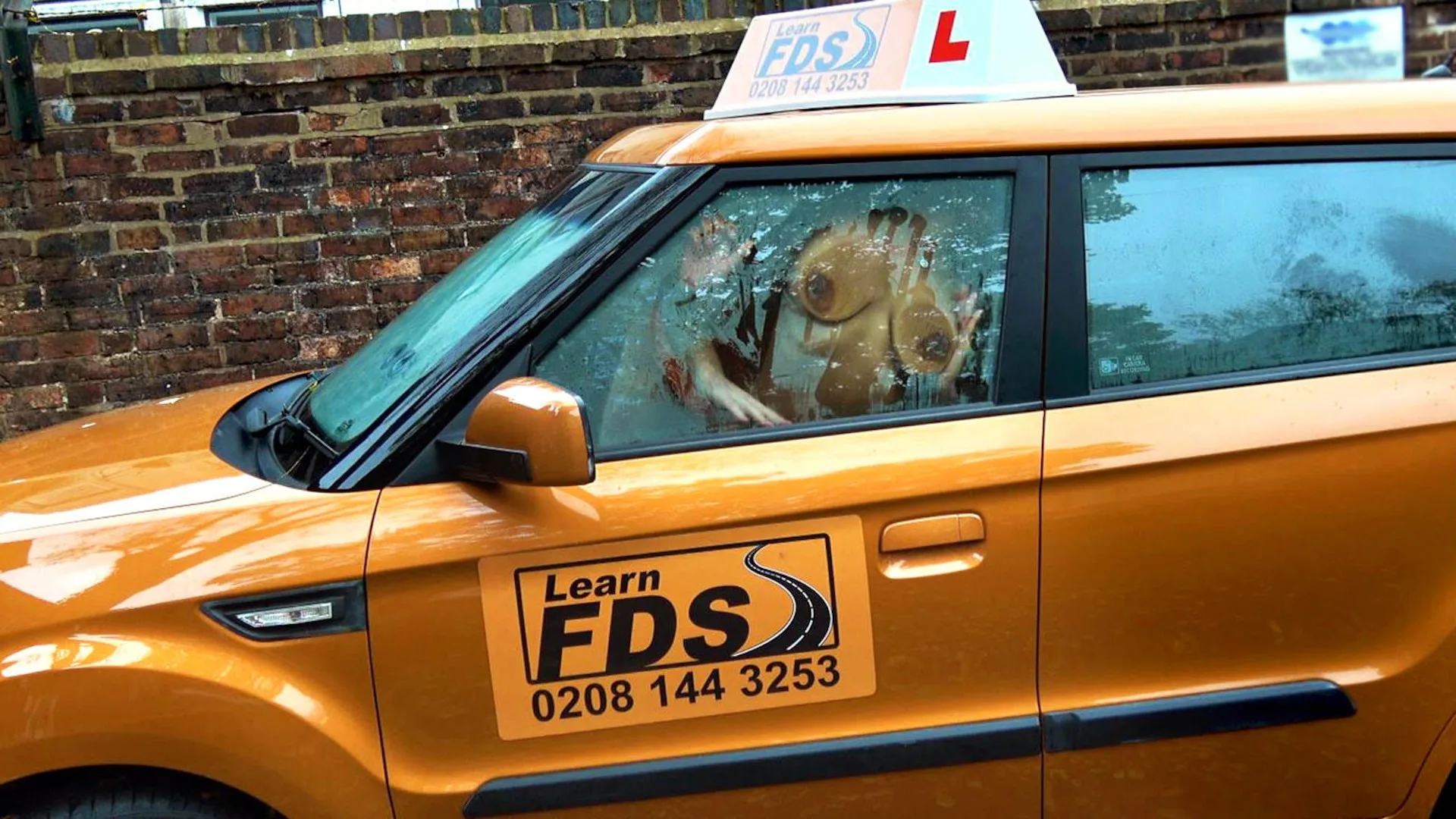 Young Black Womans First Lesson - Fake Driving School - 11890