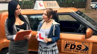 Spoiled Teen Has Her Driver's Test - Fake Driving School - 11906