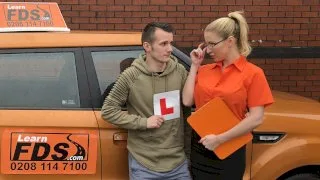 Exam failure leads to hot car sex - Fake Driving School - 12096