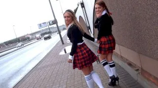 Schoolgirl Threesome - Stranded Teens - 12260