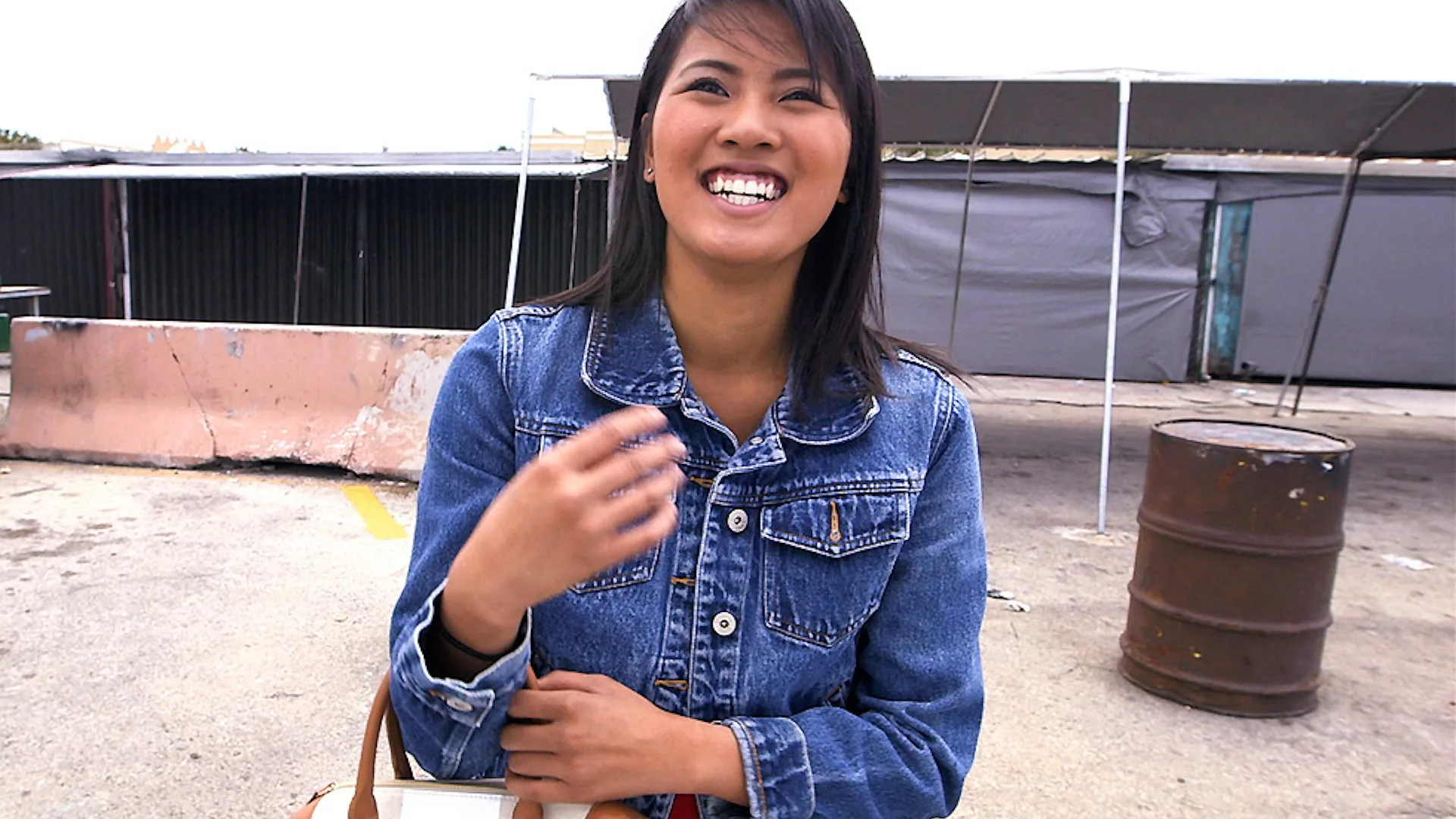 Asian sensation with nice tits rides the BangBus - Bang Bus - 16712