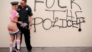 Jessa Rhodes gets pulled over and jerks off a cop - Public Handjobs - 13977