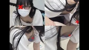 【救命講習 胸チラNo.38】前屈みで夢中になって、緩い胸元から前屈み胸チラ!介護士~ママさんまで! - FC2 Video - 182271