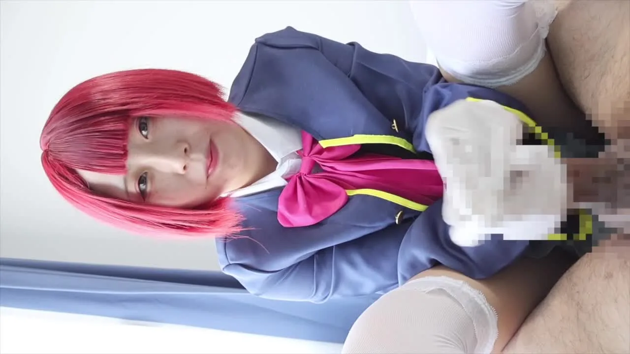 『推し○子　有○かな』 ゴム手袋ローション手コキ - FC2 Video - 190016