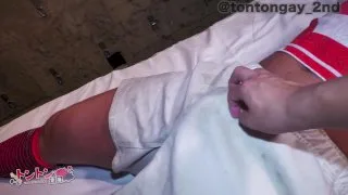 ラガーマンが欲望に負けて練習後にSMホテルへ！不自由にされあちこちいじられて恥ずかしがりながらもあそこはビンビン！！ - FC2 Video - 192827