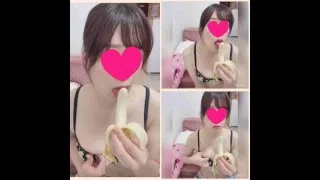 【フェラチオ】S級に可愛い子がバナナを使って練習しています.mp4 - FC2 Video - 193227