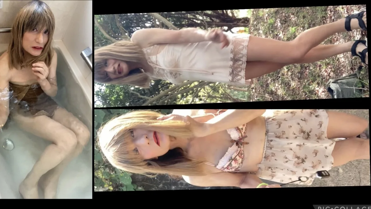 Anne’s lingerie walking and bathing - FC2 Video - 193273