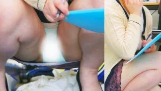 激レア！？こんなに汚しちゃって・・・セイリ中のパンティ覗き - FC2 Video - 194931