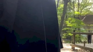 【18歳学生Gカップえりかの自撮り】☆彡 山道みたいな散歩道でおっぱい出してディルドオナニー！！途中男の人二人が通り過ぎたけど後ろ向きながらオナニー、その後に道に出てオナニ - FC2 Video - 196928