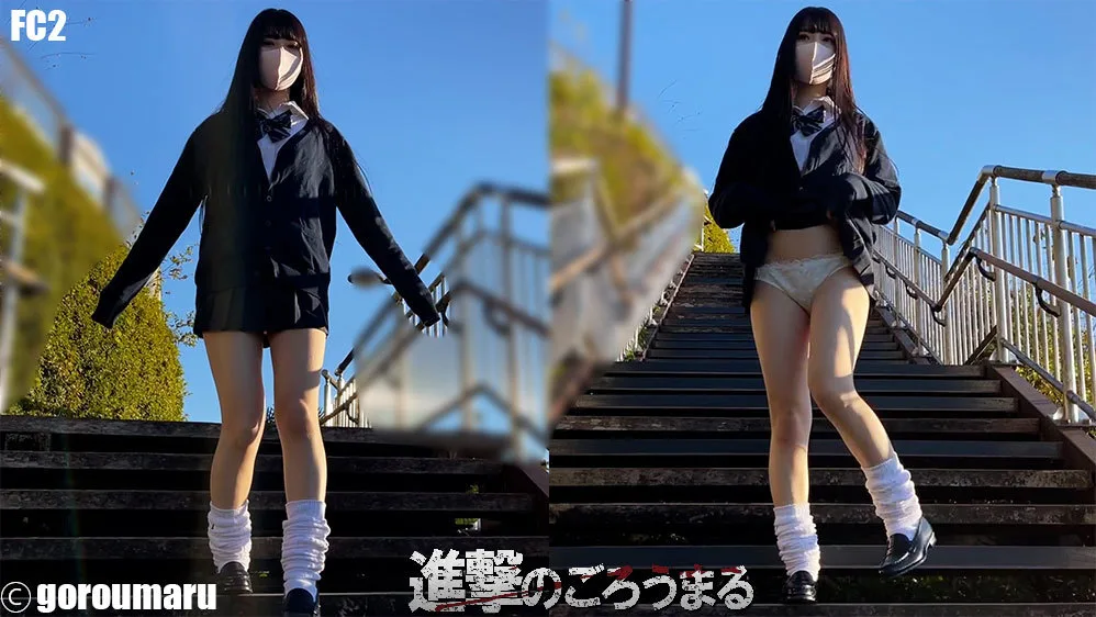 黒髪清楚系超スジパイパン野外露出でスジ丸出しお散歩と連続中出しからお掃除フェラ - FC2 Video - 200192