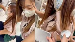 Gカップ爆乳店員。おっぱいをいっぱい遊んできちゃいました【おっぱいイタズラ】 - FC2 Video - 204648