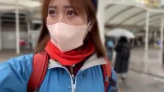 デカ尻美人のセフレに誘われ登山…雪の降る山という非現実シチュで青カン！温かい口マンコにホットザーメン - FC2 Video - 209434