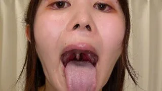 【舌フェチベロフェチ】幾田まちのエロ長い舌と口内をじっくり観察 - FC2 Video - 211670