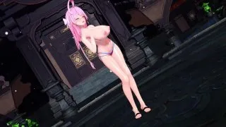 【ブルアカMMD】浦和ハナコ/AOA-Еxcuse me *******【紳士向け】 - FC2 Video - 213366