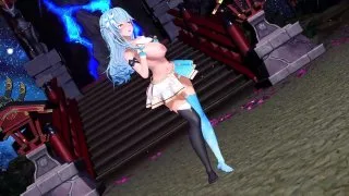 【MMD】雪花ラミィ/AOA-Еxcuse me *******【紳士向け】 - FC2 Video - 214281